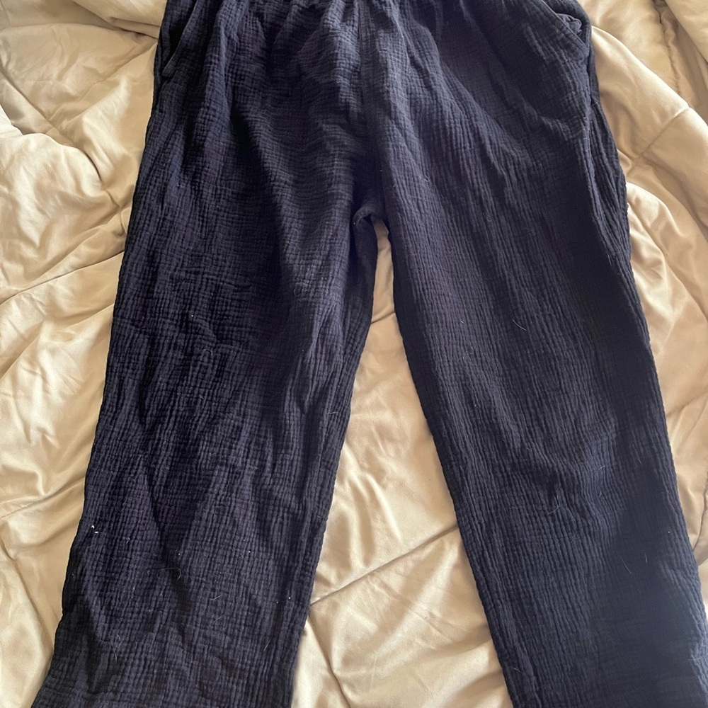 H&M Black Linen Pants